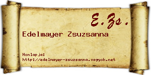 Edelmayer Zsuzsanna névjegykártya